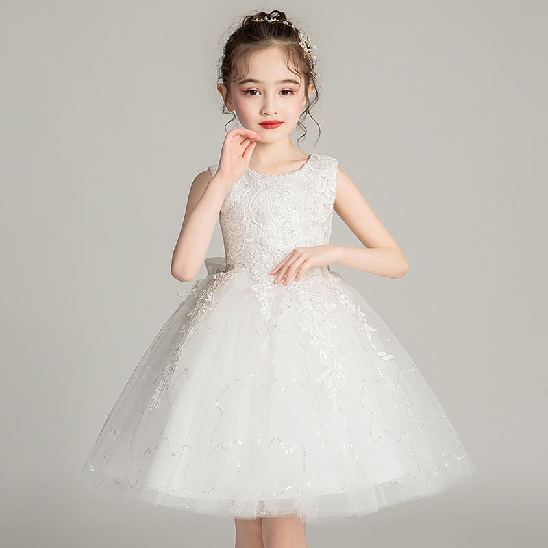 Children's Dress Lace Tutu Princess Dress Girl Wedding Birthday Children's Day Performance Dress Little Princess