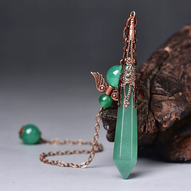 Hexagonal organic crystal pendant, accessory, Birthday gift