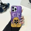 Man in yellow mask - deep purple magnetic color silver IMD