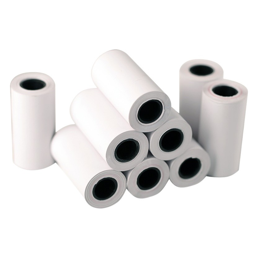 Mini impresora de papel térmico 57*25mm, etiqueta autoadhesiva, papel colorido, papel para recibos de caja registradora, papel para imprimir etiquetas