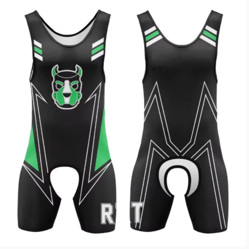 Dog Head Jumpsuit with Cutouts, Wrestling Suit, Weightlifting Suit