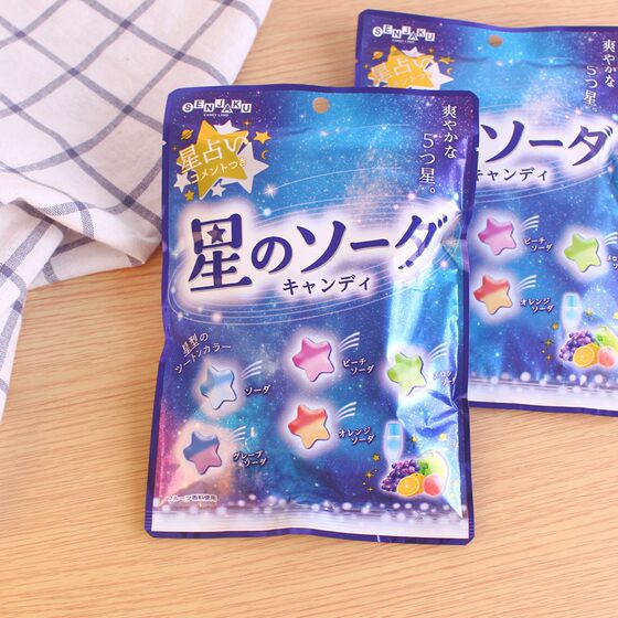 Japan imported snacks fan sparrow candy stars candy valentine's day gift candy hard candy 85g bag fruit candy
