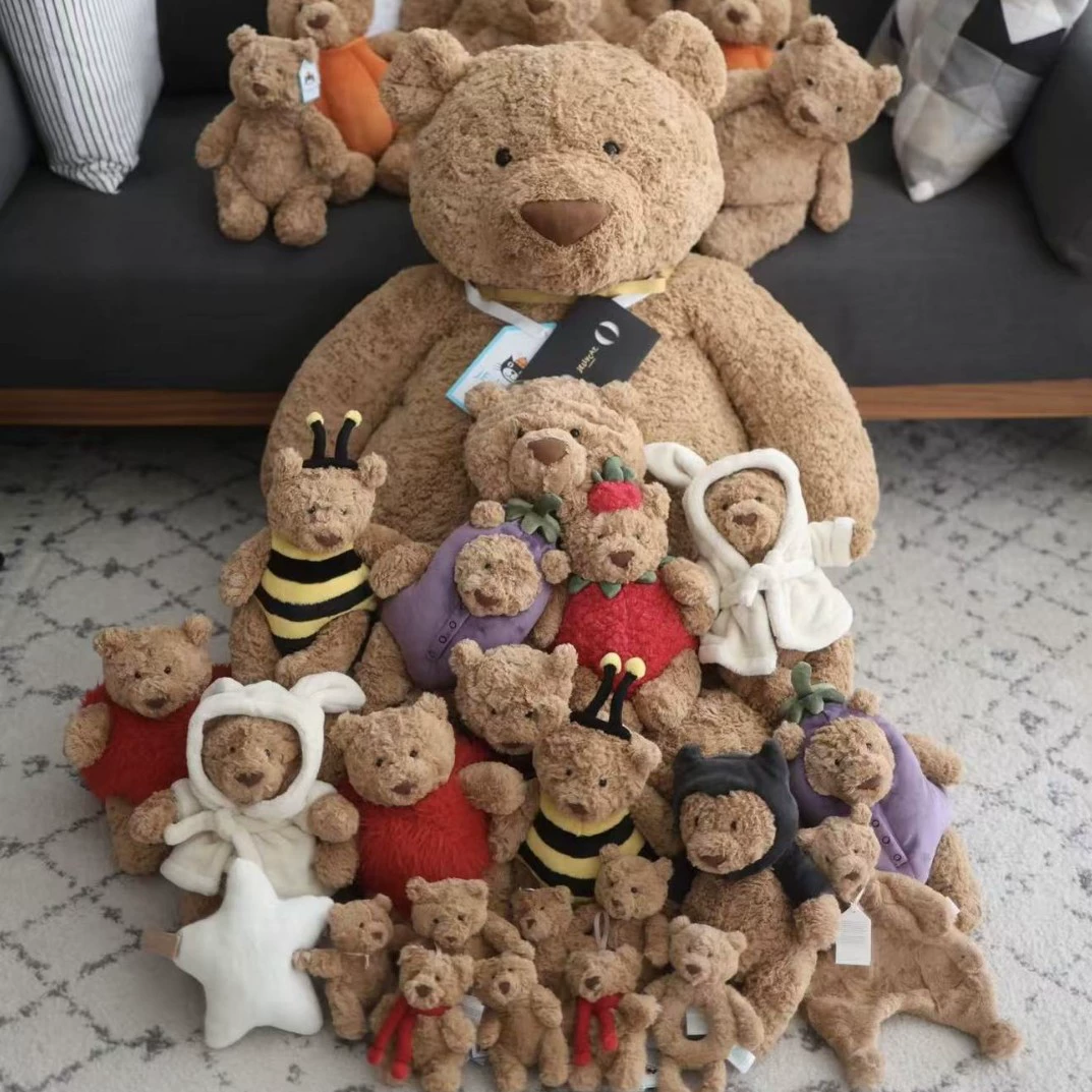 Carefully selected 48 pieces in stock British fun series collection plush doll Barceló Bear Matcha Dragon comfort doll