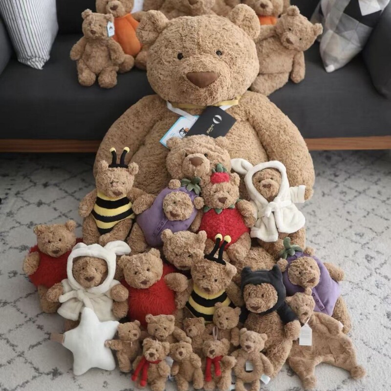 Carefully Selected Jc In-Stock 48-Piece British Fun Series Collection Plush Toys Barcelona Bear Matcha Dragon Comfort Doll Carefully Selected Jc In-Stock 48-Piece British Fun Series Collection Plush Toys Barcelona Bear Matcha Dragon Comfort Doll