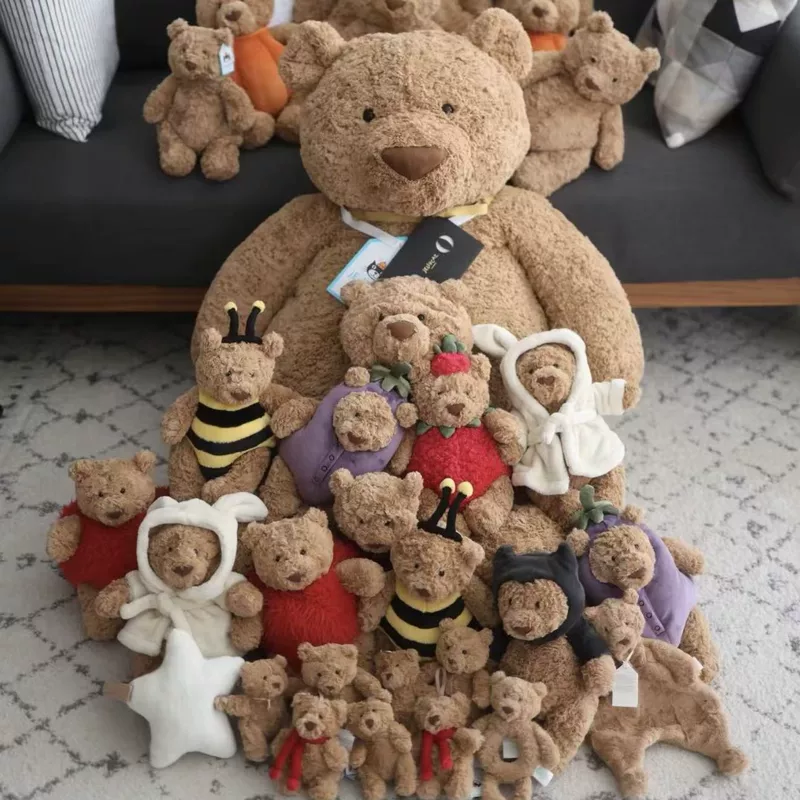 Carefully selected 48 pieces in stock British fun series collection plush doll Barceló Bear Matcha Dragon comfort doll
