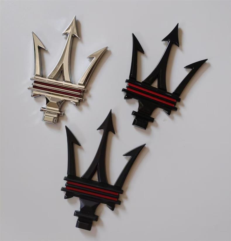 New Maserati emblem, Ghibli side emblem, Levante, President, Ghibli hood and tail emblem, modification