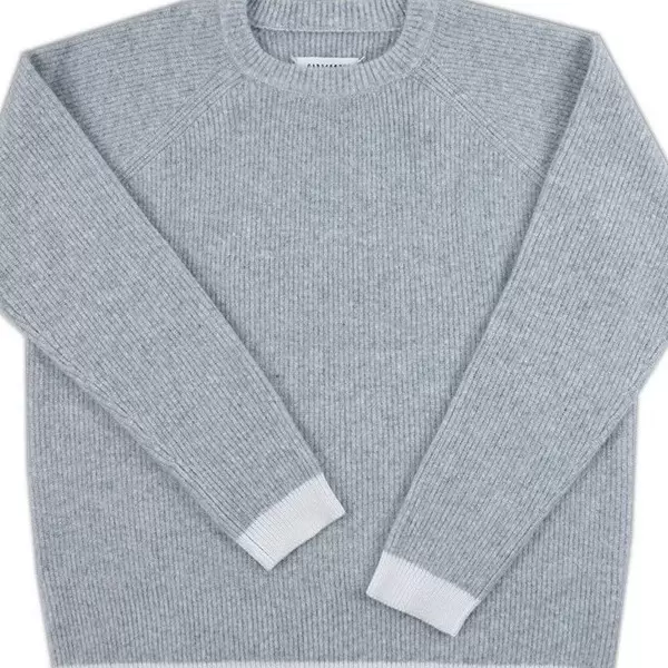 【可拆四角标】宽松套头圆领针织衫毛衣男慵懒秋冬长袖原创