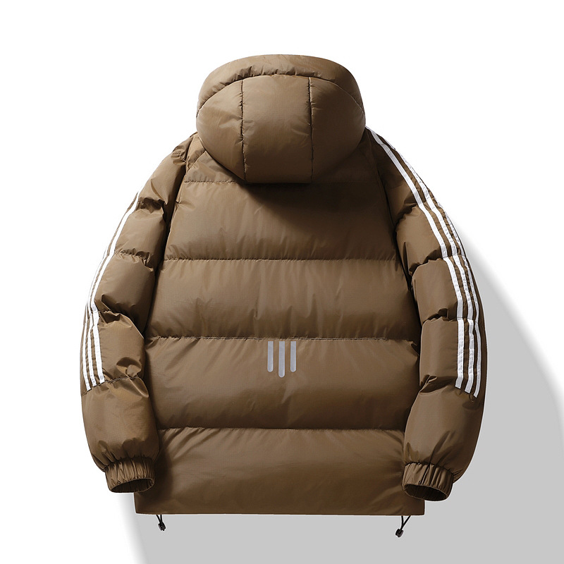 Chaqueta de Algodón con Capucha para Pareja Poliéster A Prueba de Viento, Térmico para Invierno image 5