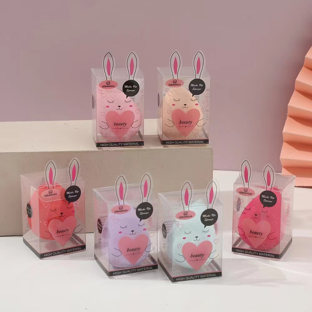 Huevo de maquillaje en polvo soplo húmedo y seco de doble uso Gourd oblicuo corte gota de agua huevo de belleza se hacen más grandes cuando se exponen al agua huevo de maquillaje al por mayor image 10