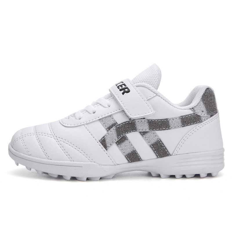 Nuevos zapatos de fútbol para niños uñas rotas velcro transpirable niños grandes medianos y pequeños niños zapatilla de deporte niños estudiante entrenamiento de fútbol