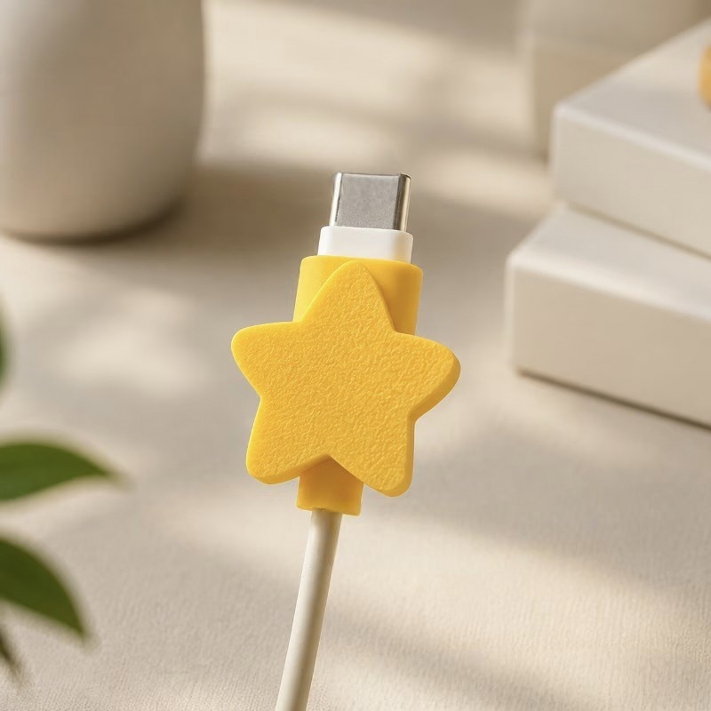 New cross-border 3D printing product: Protective cover for Apple and Android data cable connectors, preventing bending and breakage of charging cables.