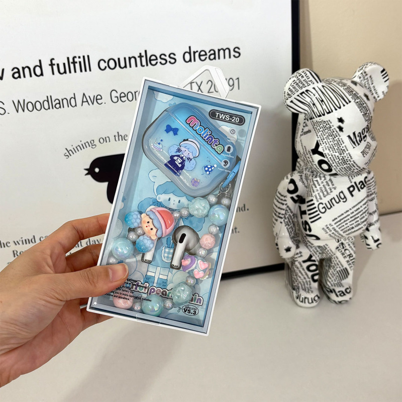 漫画かわいいワイヤレス Bluetooth ヘッドセットステレオノイズリダクションスーパースタンバイインイヤー第 5 世代ランニング卸売クロスボーダー|undefined