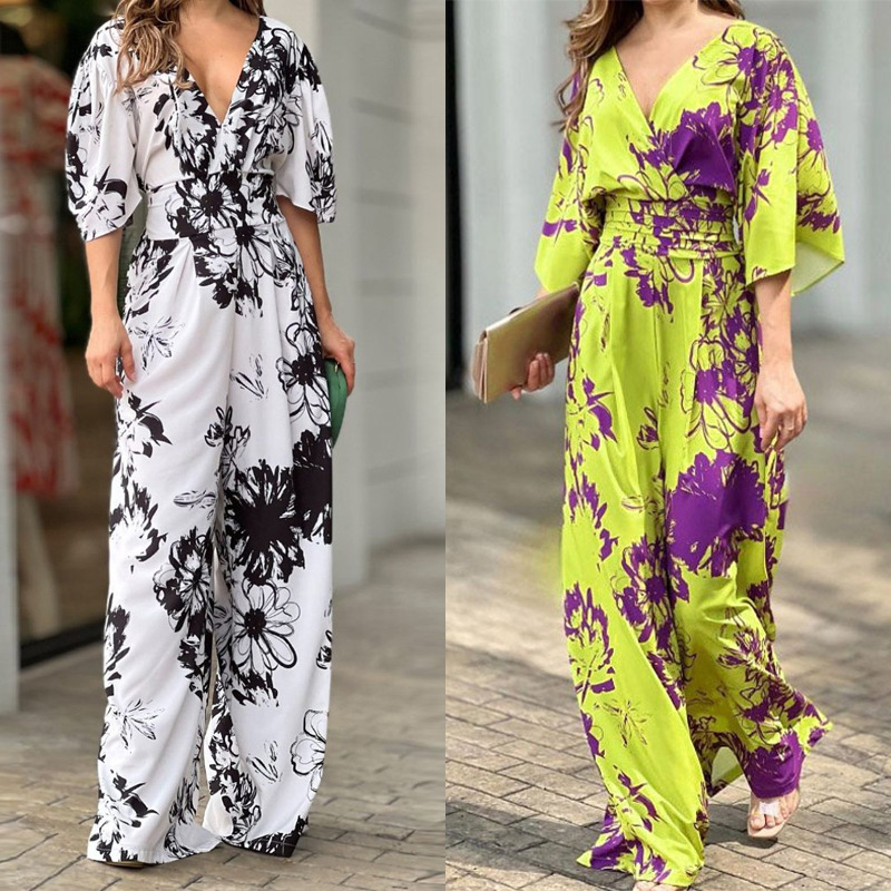 Mono Elegante con Estampado y Cuello en V, Estilo Europeo y Americano, Nueva Colección Primavera 2026, Modelo 661 image 3
