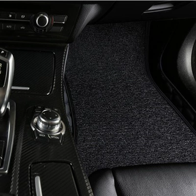 the driver's side, 320Li, 325Li, 525Li, Ayaqaltılar (Kovriklər) - passenger-side-double-layer-black-with-black-stitching-black-silk-loop