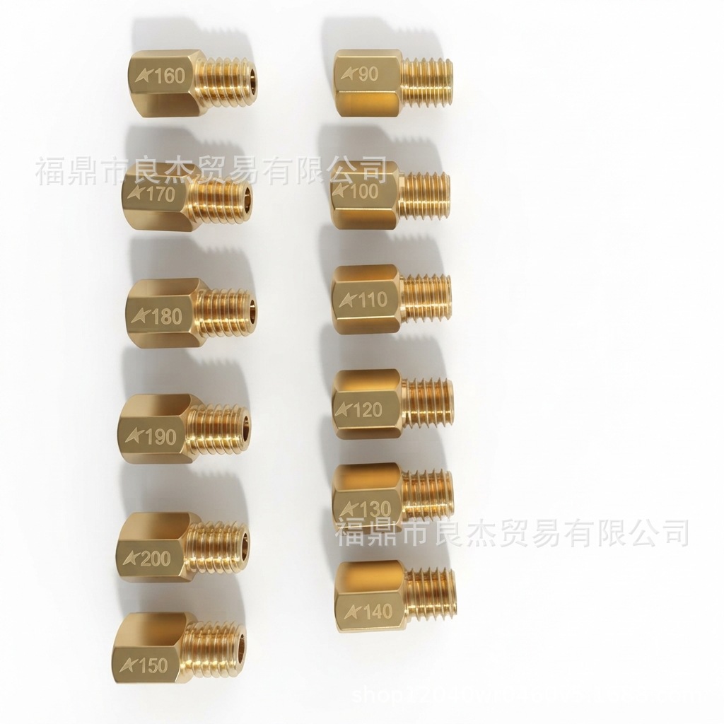 12 pieces of hexagonal main jet for carburetors, suitable for Mikuni TM / VM / TMX series carburetors