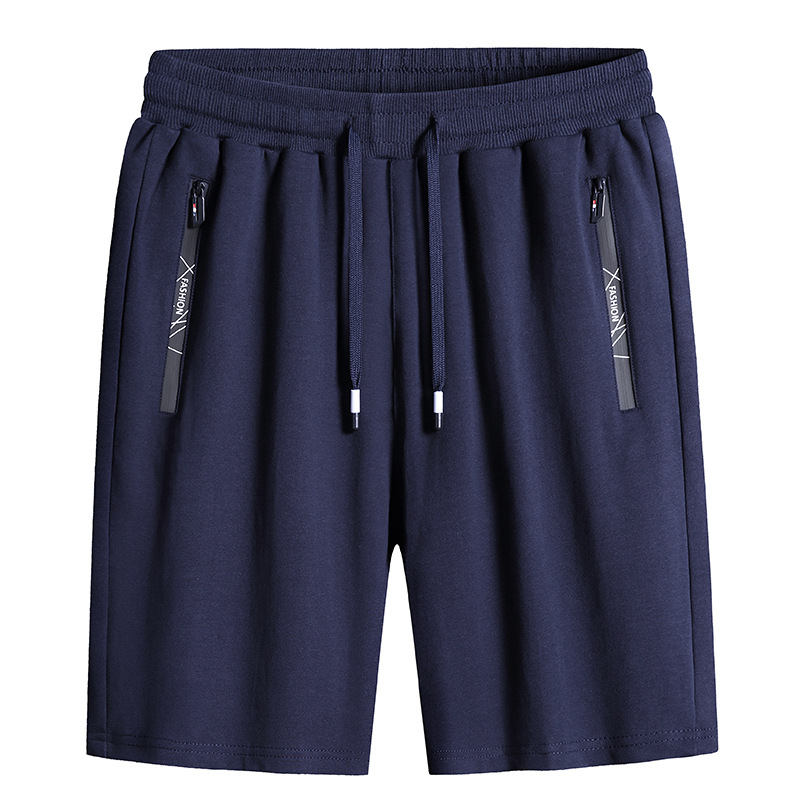 Pantalones cortos recortados de los hombres pantalones cortos de verano sueltos Pantalones deportivos casuales en casa más tamaño pantalones cortos de playa de punto pantalones medios