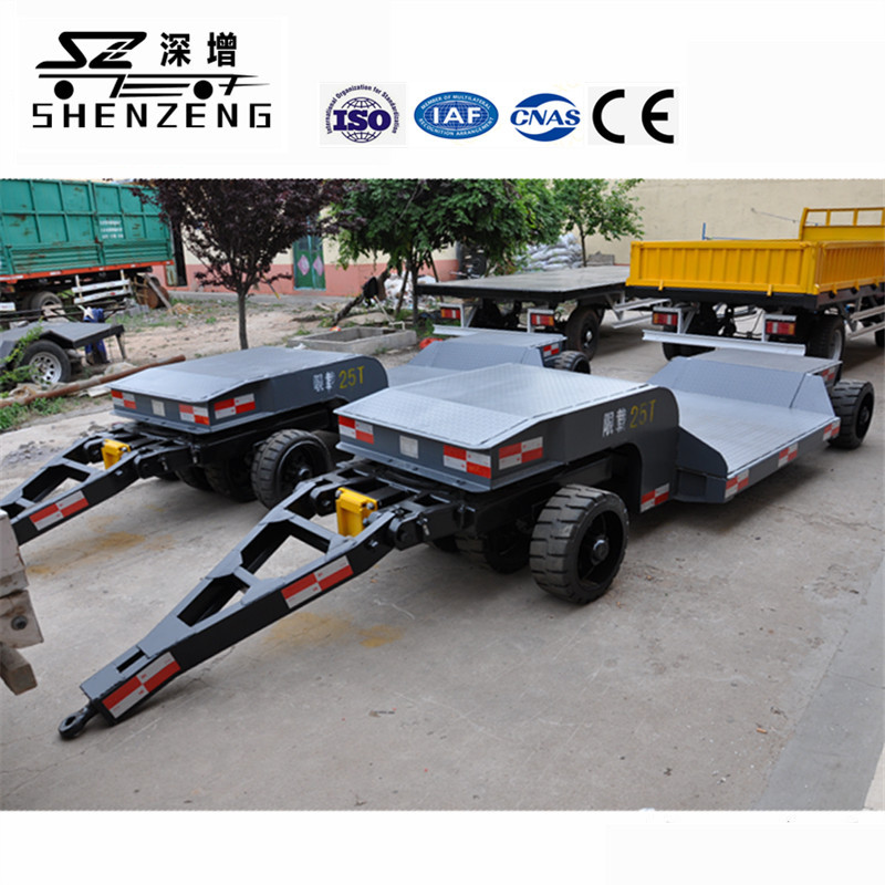 深增生产25吨下沉低平板场内中转拖车 超低平板车 转运挂车
