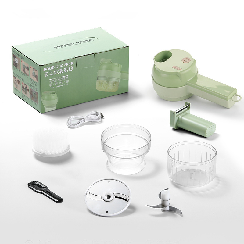 ガトリング野菜カッター新しい多機能家庭用スライスアーティファクトストーム電動ガーリックパッシャー食品サプリメントハンドヘルド調理機|undefined