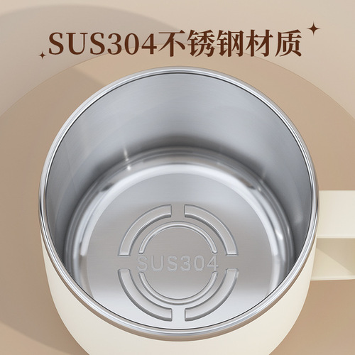 304 Stainless Steel Cup with Lid, Double Insulation, Leak-Proof Office Tea Cup, Promotional Gift, Student Mug