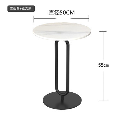 직경 50cm [스노우 마운틴 화이트 + 블랙 프레임]