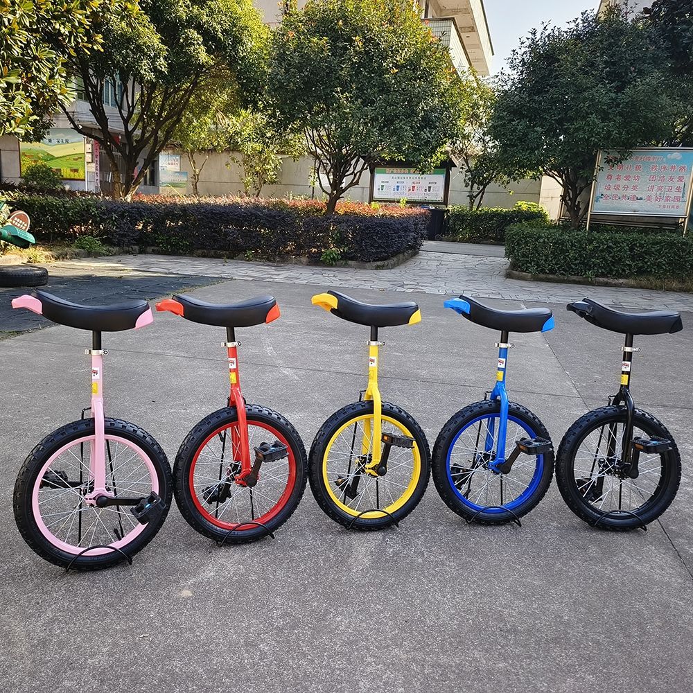 彩圈独轮车儿童成人独轮自行车单轮平衡车平衡单车学生游乐供应链