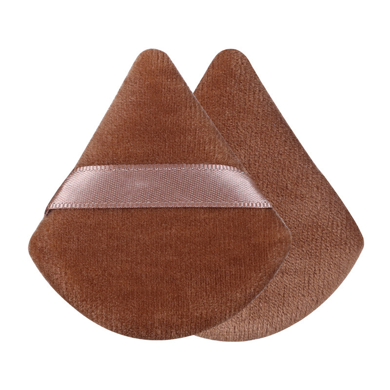 Polvo triangular transfronterizo polvo de maquillaje polvo de maquillaje esponja polvo de aire almohadilla al por mayor floc polvo de maquillaje herramientas de belleza