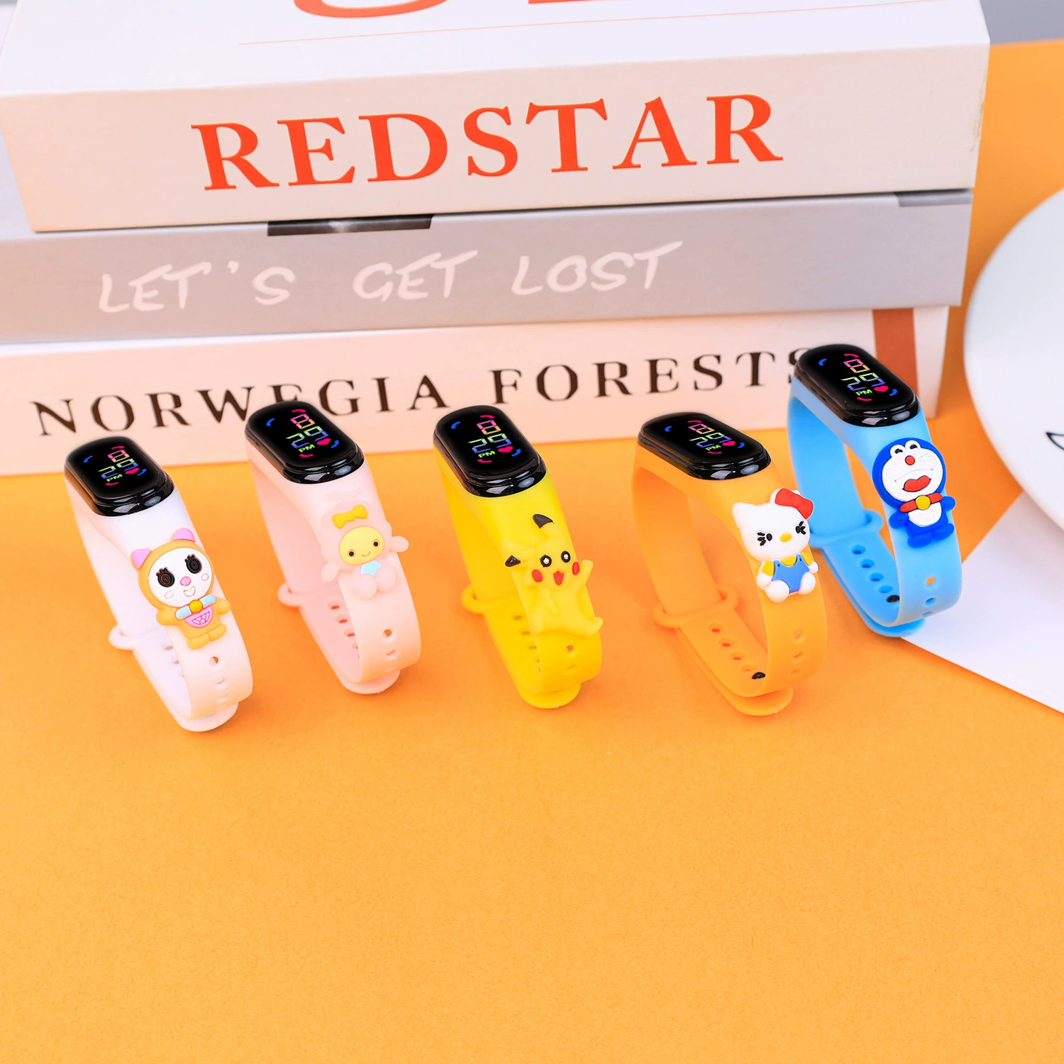 Cartoon fashionable waterproof cute digital watch
