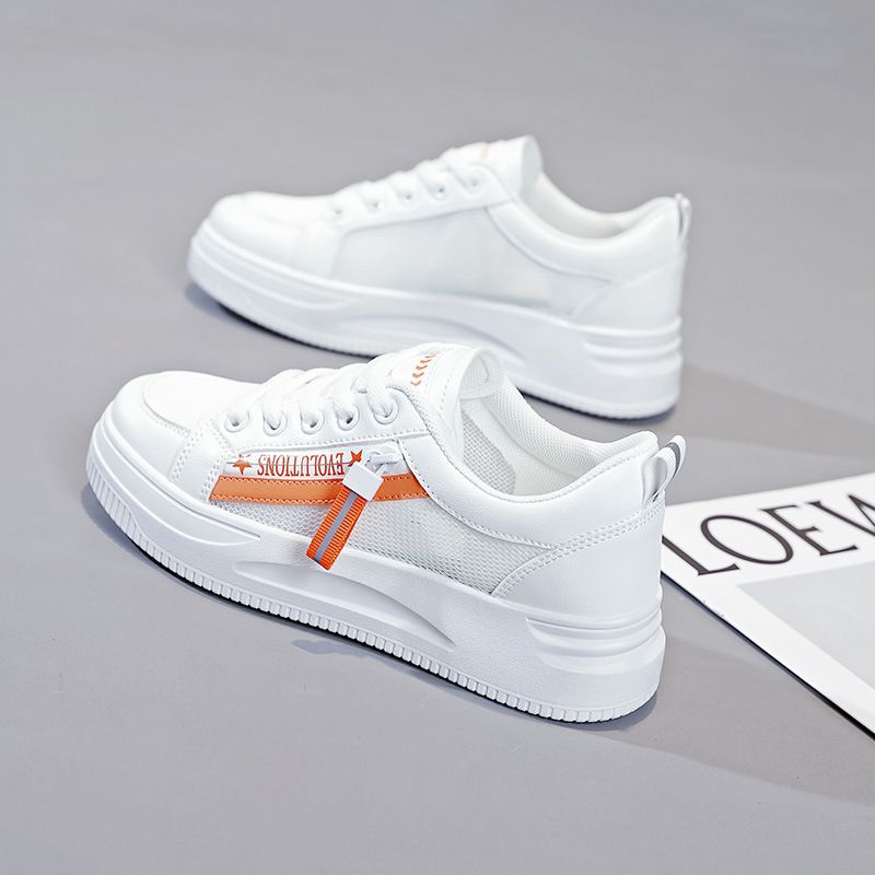 Comercio exterior al por mayor zapatos blancos de temporada 2026 para estudiantes zapatos de malla gruesa respirada delgada zapatos de surf de moda image 3