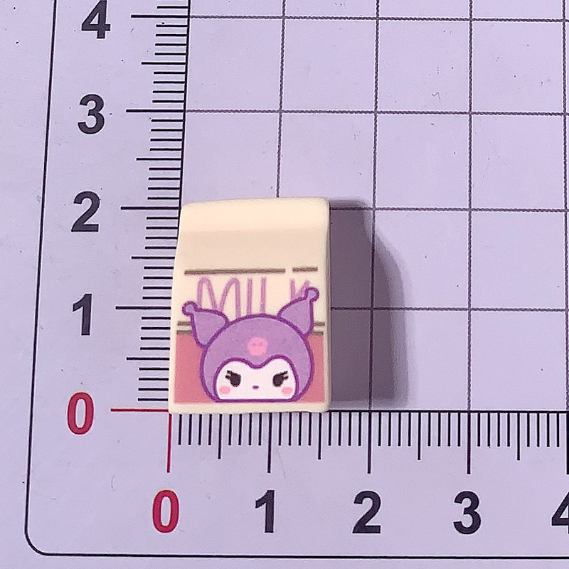 Nuevos dibujos animados Sanrio adorable caja de leche de animales accesorios de resina DIY crema pegamento tocado accesorios de botones de zapatos