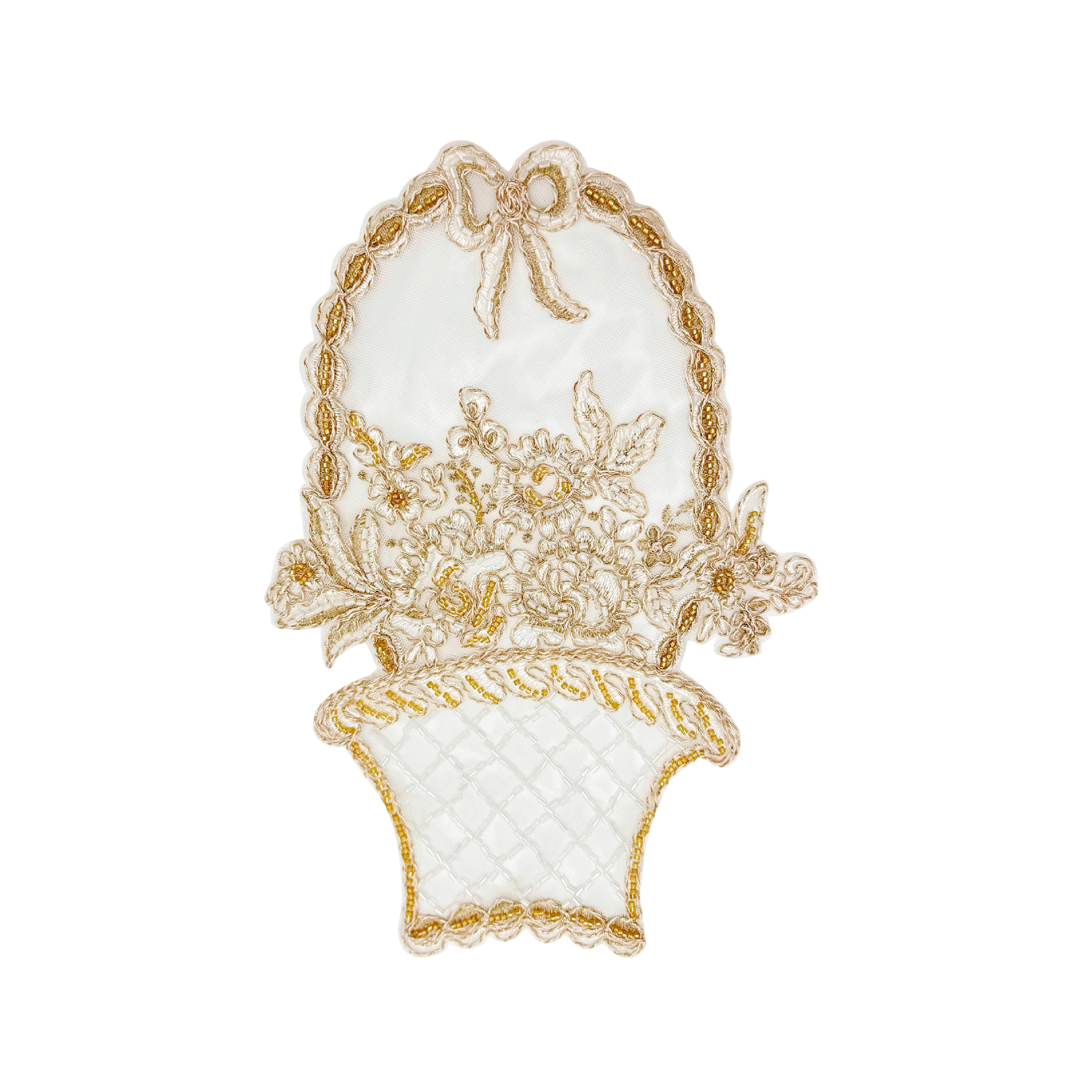 encaje dorado bordado arco pegatinas vestido de boda vestido de espectáculo traje de baño accesorios tela pegatinas materiales de decoración stock image 6
