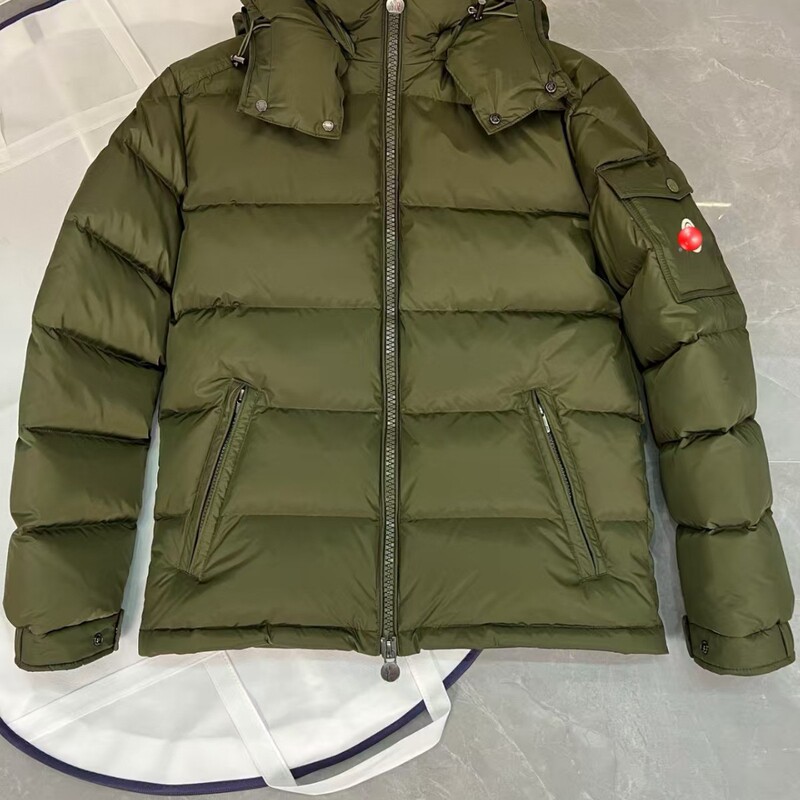25Ss New Matte Maya Matte down Jacket with Hood, Detachable Classic Warm Coat High Version