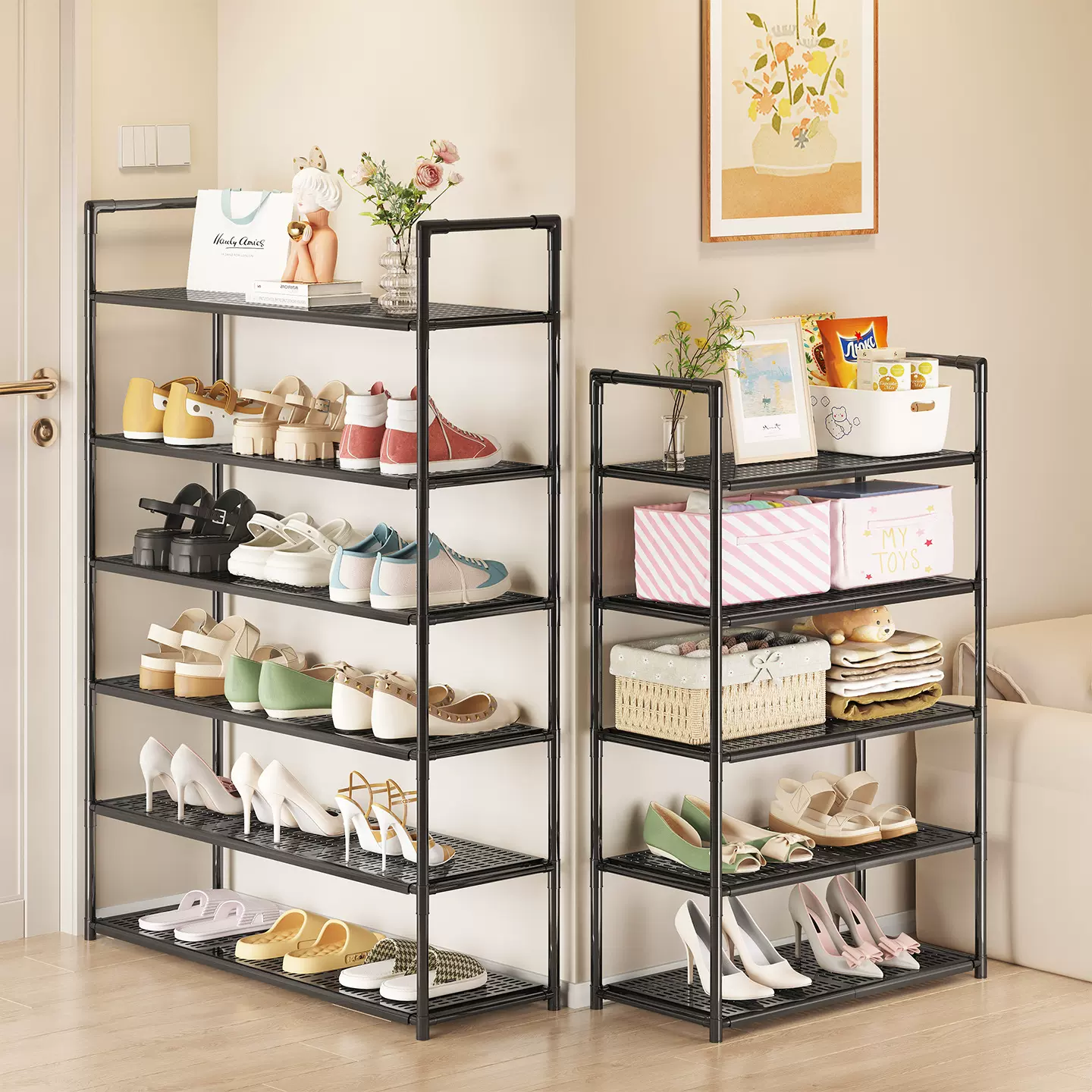 鞋架简易家用门口大学生宿舍室内多层收纳出租屋鞋架2025爆款鞋柜