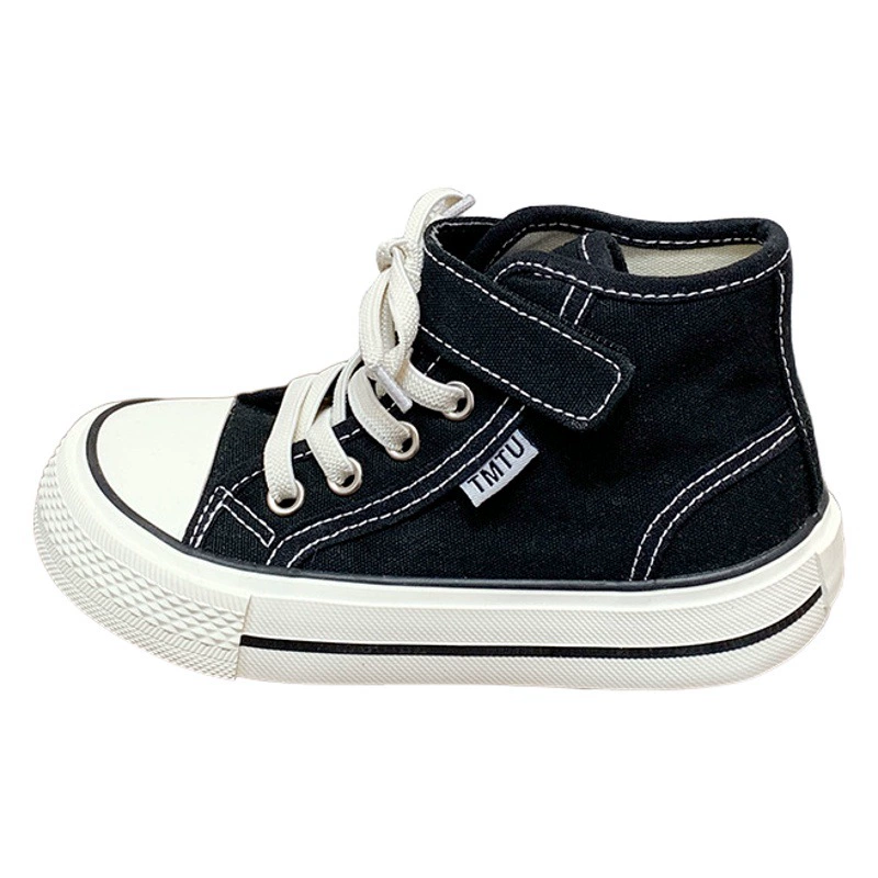 Манго голова высокая брезентовая обувь для девочек дышащая 2025 весна и осень новая дикая плоская спортивная повседневная маленькая белая доска обувь