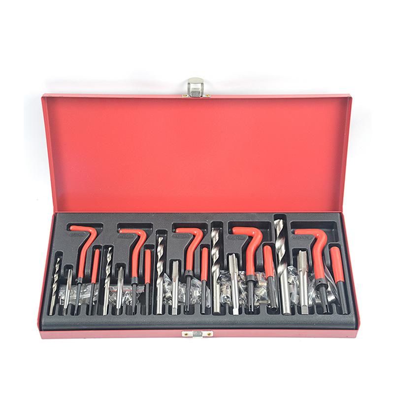 131 unidades herramienta de reparación de roscas de automóviles bujía rosca de reparación de automóviles conjunto de protección de automóviles M5-M12