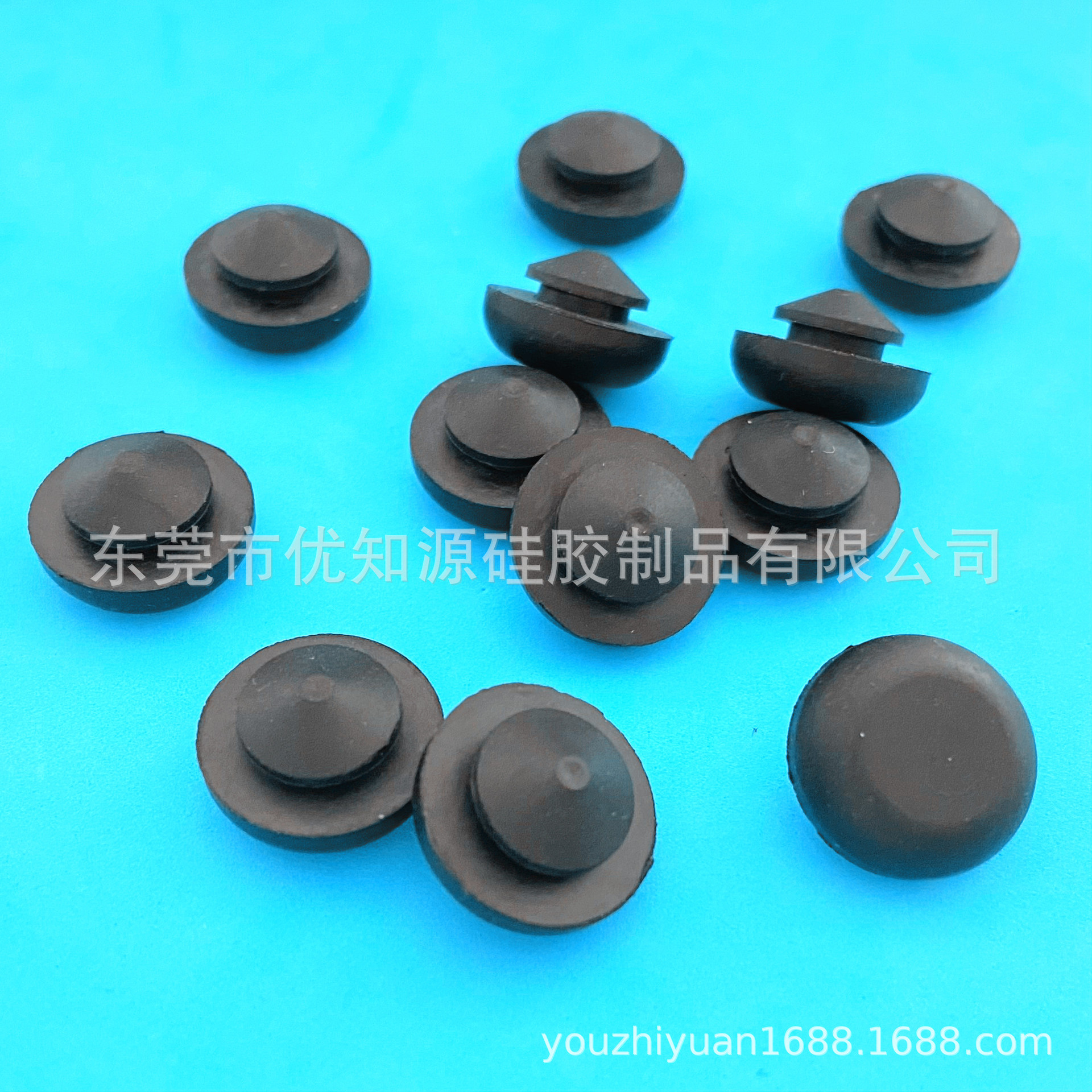 8mm黑色橡胶防撞钉 丁晴橡胶胶塞 防尘硅胶钉脚塞 卡扣式锥形堵头-阿里巴巴