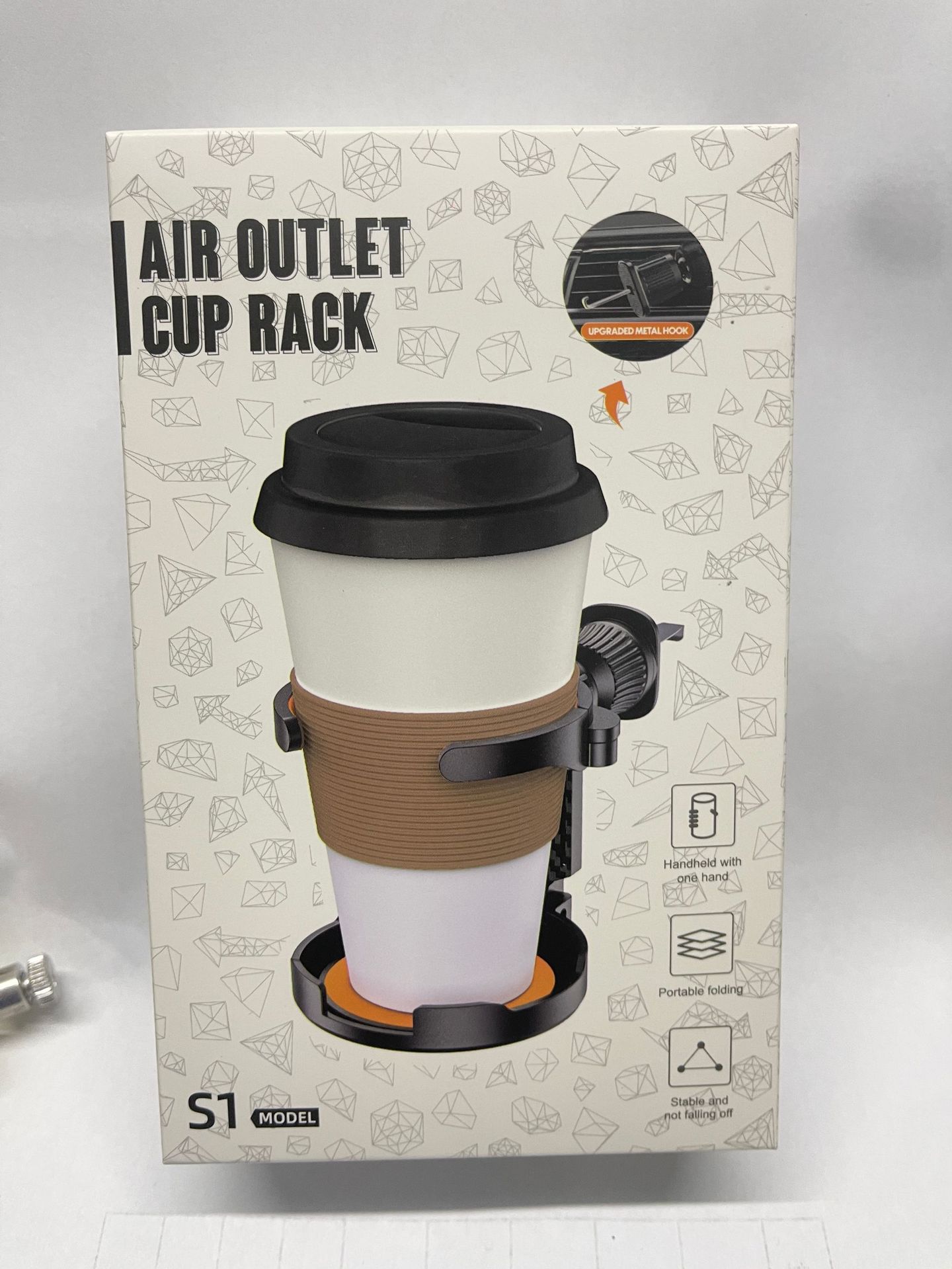 Car Water Cup Holder, Air Conditioner Air Outlet, Foldable Hook, Beverage Holder, Multi-Functional Tea Cup Holder, Ashtray Fixed Storage