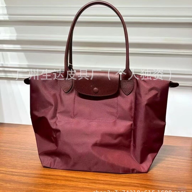 New High-Quality French Longchamp Tote Bag, Single-Shoulder Women's Shopping Bag, Hand-Held Dumpling Bag, Nylon Waterproof Large Capacity