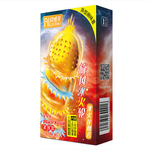 Love aesthetic thorn condom male condom heterosexual thorn finger mouth charming ice and fire condom for adult use