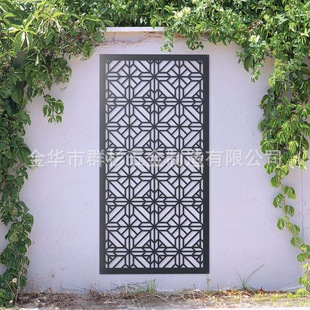 CNC laser cutting hollow metal facade door panel bedroom door entry door screen partition stair handrail fence