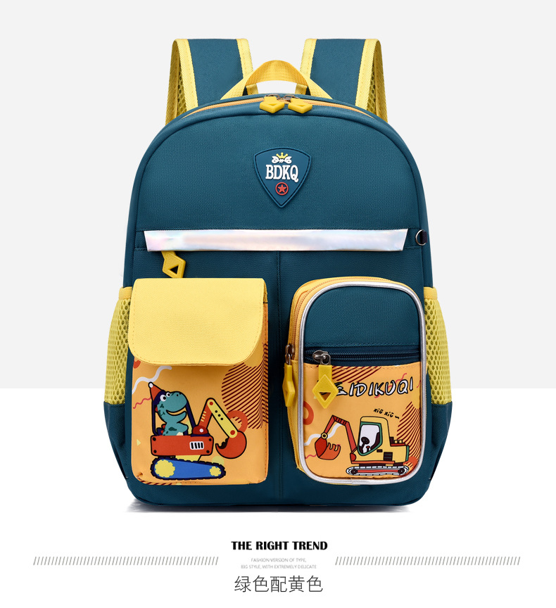 Comercio exterior nueva mochila de dibujos animados Grado 1-3 estudiante de la Escuela Primaria de gran capacidad de protección de la columna vertebral bolsa ultraligera