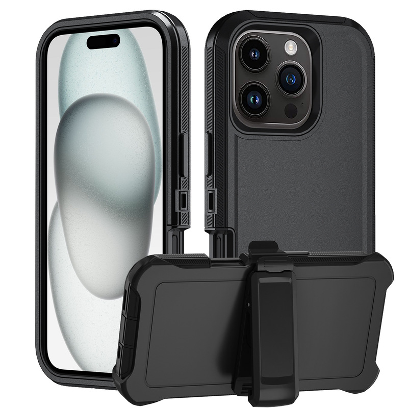适用于iPhone16promax三防机器人手机壳外贸专供重防三合一手机壳|undefined