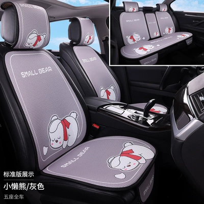 Full Cover, Seat cushion, seat cover - little-sloth-beargray-full-five-seater-standard-version