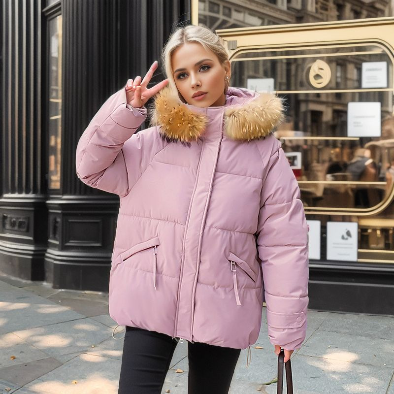 Winter Warm jacket cotton-padded jacket women's 2023 new hot style cotton-padded jacket short fashion small padded jacket thickened warm jacket_voghion.com