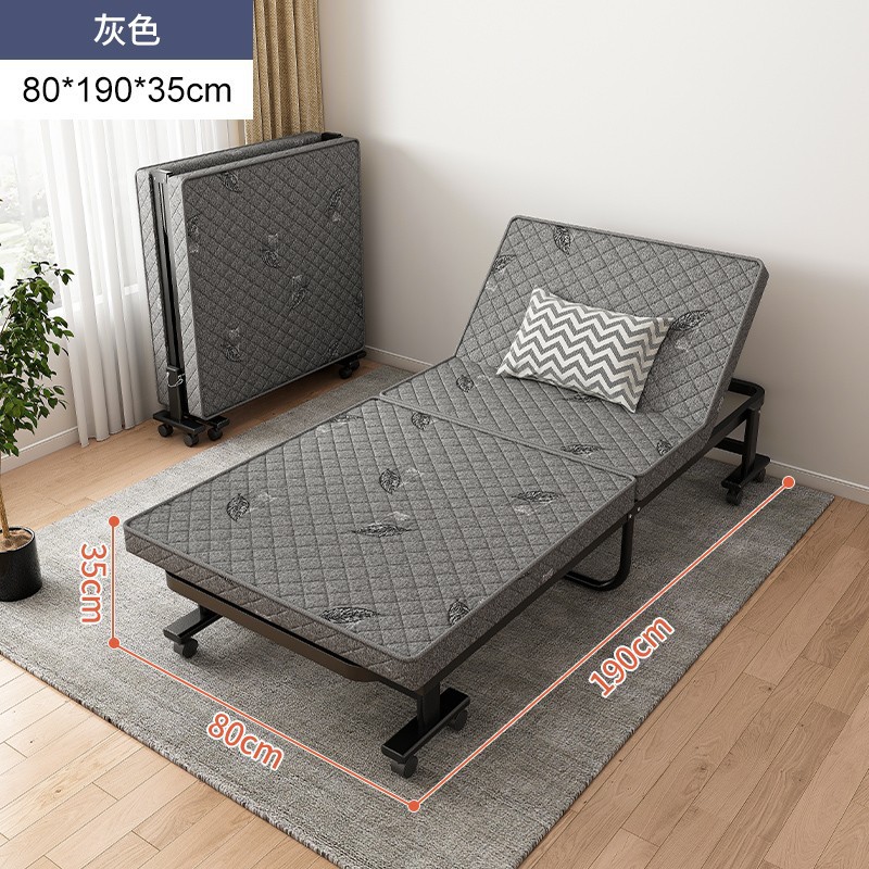 Almuerzo de alta gama Cama plegable Cama individual Cama temporal para huéspedes domésticos Cama de escolta de confinamiento Oficina Siesta Sofá cama