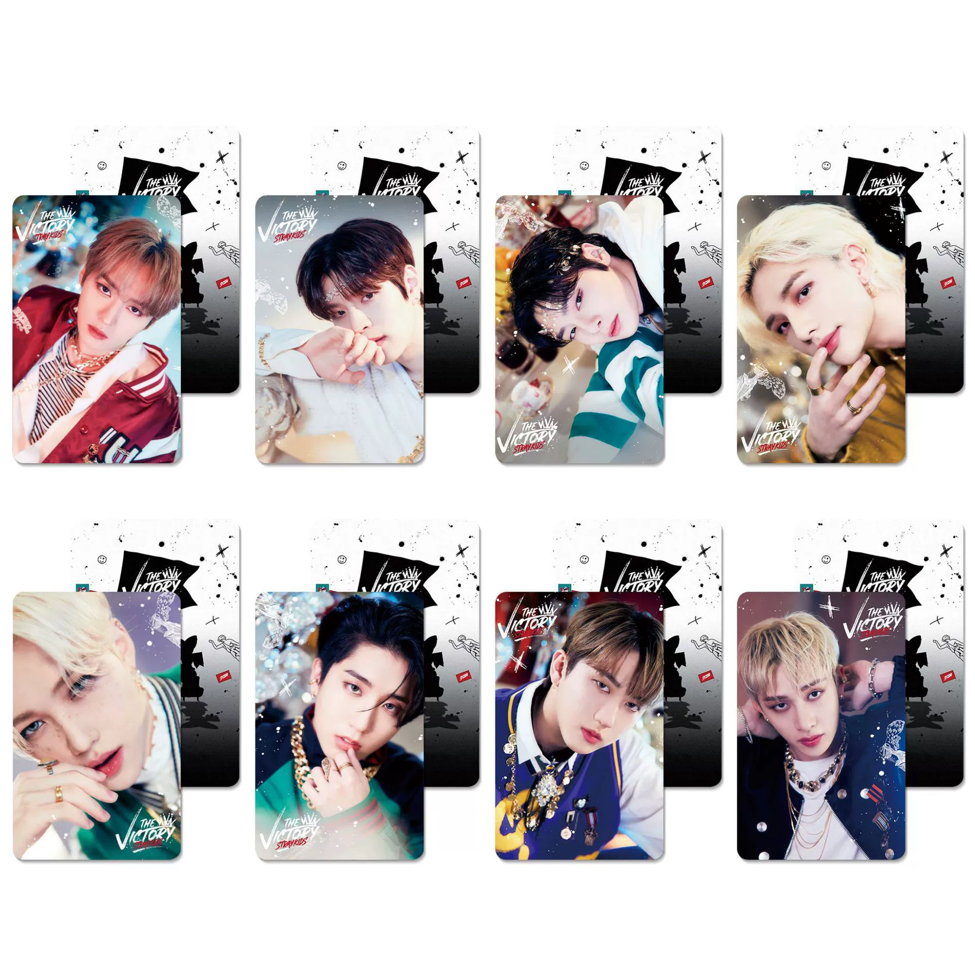 Мини-альбом Stray Kids, карта с той же фотографией Xiaoka Huang Yanchen Li Yanhao, коллекция карточек вокруг