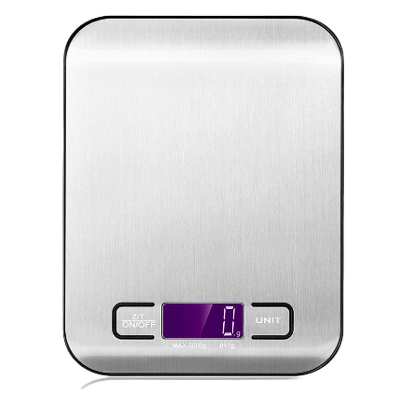 Escala electrónica de cocina Escala de cocina escala portátil de alimentos escala comercial mini gramo escala 5kg de acero inoxidable escala de banco