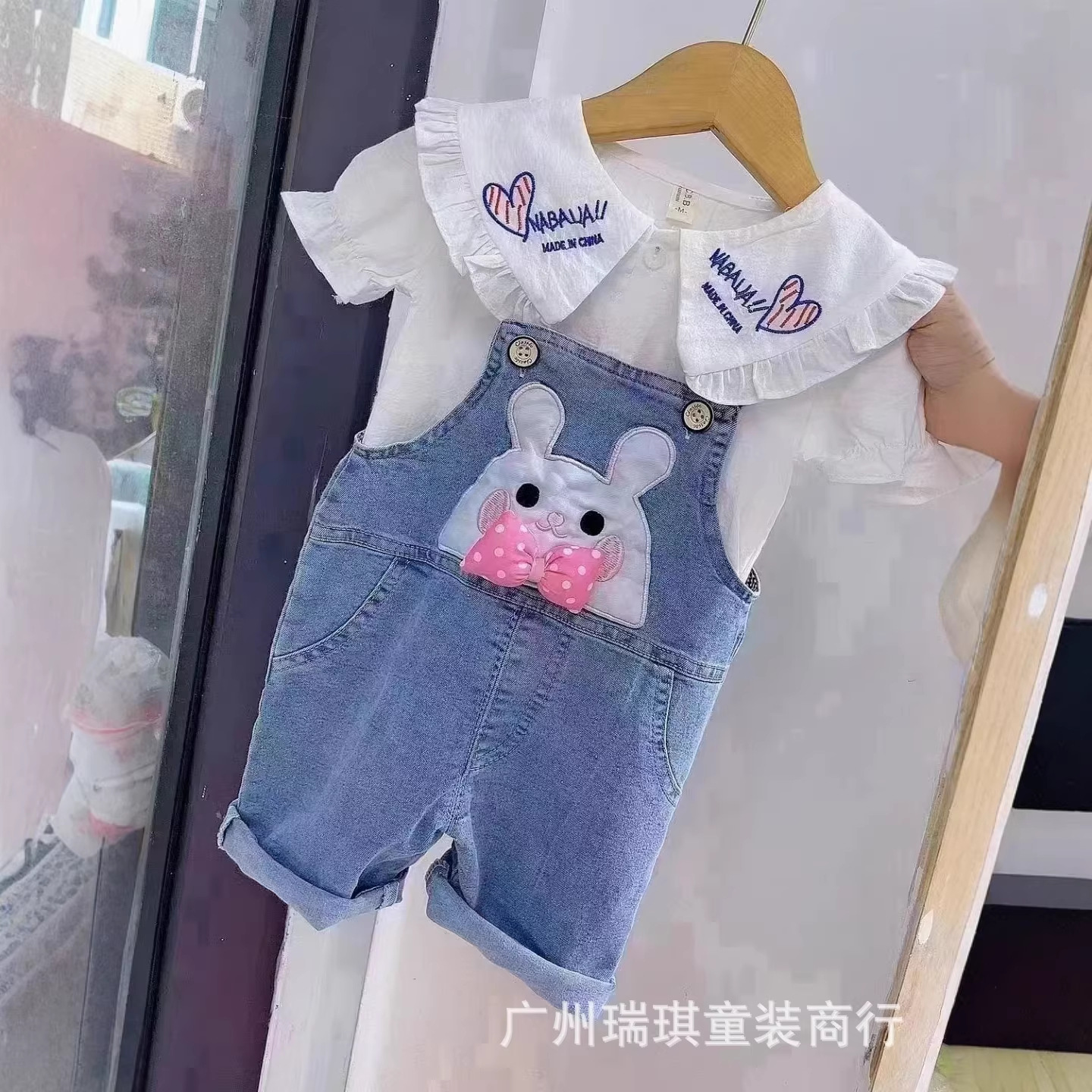Baby Denim Overalls Skirt Children's Clothing Unisex 2026 New Summer Fashion Stylish Casual Shorts