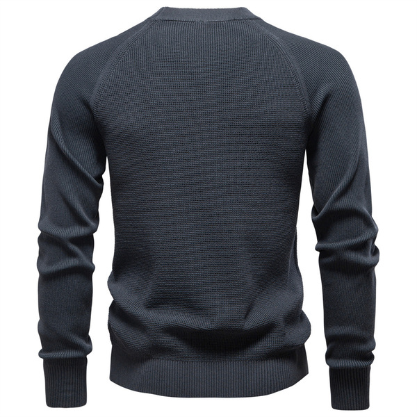 Casual demi-season knitted solid color fashionable quality sweater…