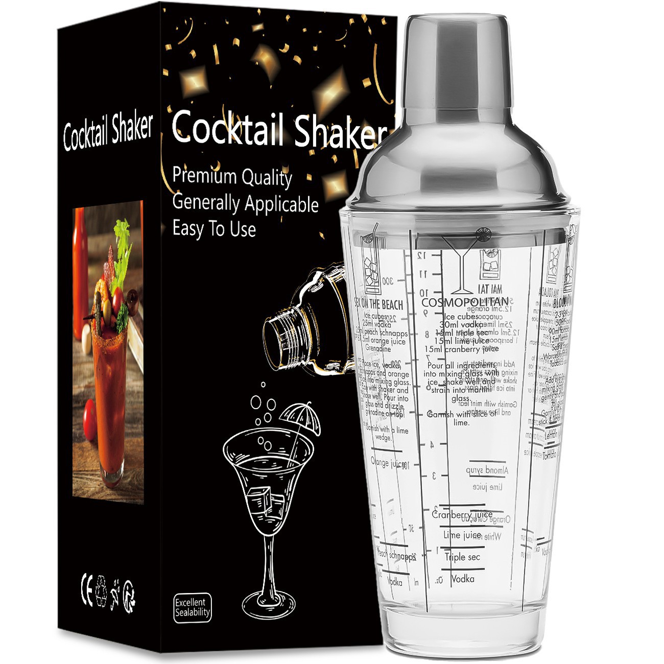 [스테인리스] 400ml 천연유리