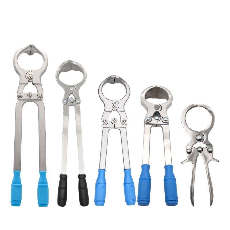 Alicates de castracion veterinaria alicates de castracion de cerdos, vacas y ovejas alicates de acero inoxidable alicates de ventilador de ovejas alicates de castracion de ovejas abrazadera de huevo de castracion de cerdo